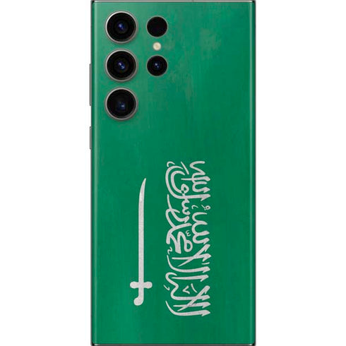 Saudi Arabia Flag Distressed Galaxy Skins